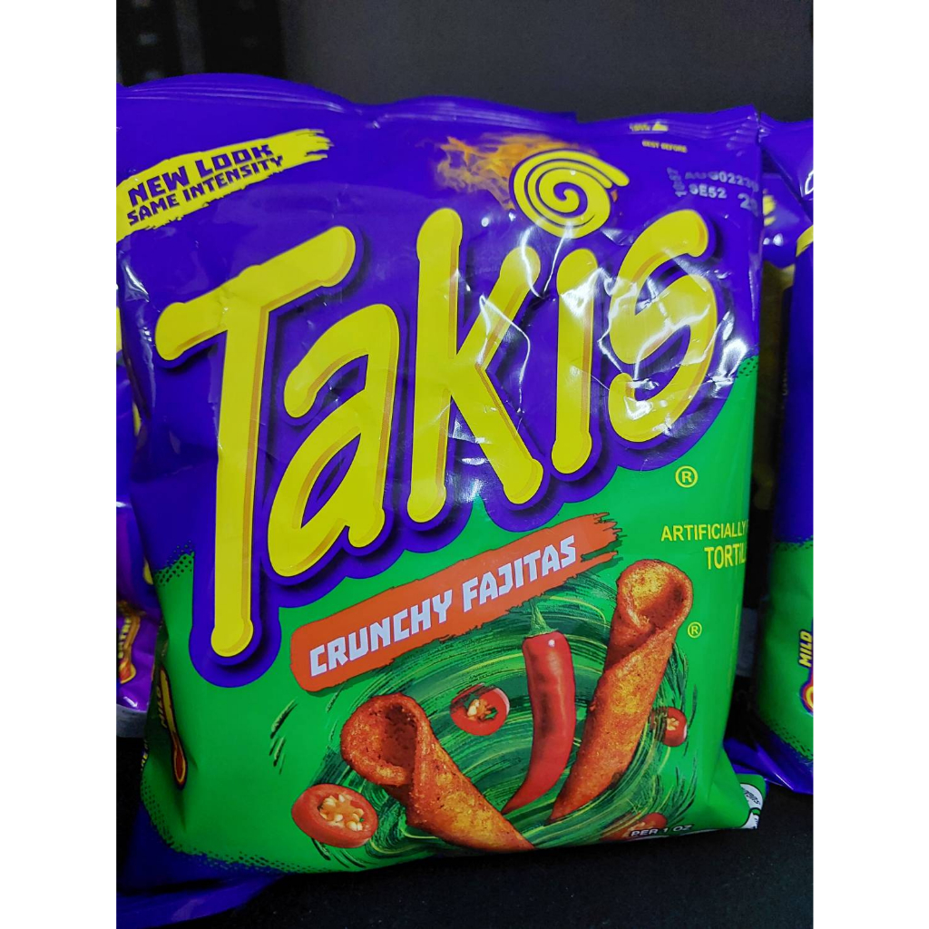 Takis Crunchy Fajitas กรุบกรอบฟาจิต้า แปรรูปด้วยมะนาว น้ำหนัก 113.4g.นำเข้ามาจากอเมริกา