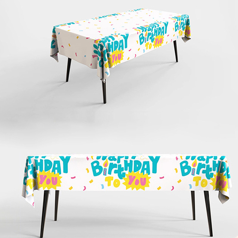 Big Party ✨✨ถูกที่สุด! ผ้าปูโต๊ะลายการ์ตูน ใช้แล้วทิ้ง ตกแต่งงานวันเกิด ผ้าปูโต๊ะปิกนิก ผ้าพื้นหลัง - รูปที่ 4