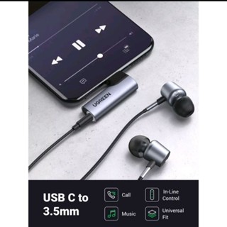 ** Hi Fi Sound ** Ugreen อะแดปเตอร์ชิปเสียง USB Type C เป็น 3.5 มม.