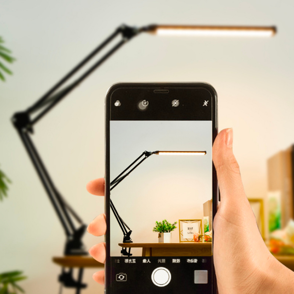 โคมไฟหนีบโต๊ะ โคมไฟยาวหนีบโต๊ะ โคมไฟแต่งหน้า LED ปรับได้ 3สี ชาร์จ USB ถนอมสายตา Simple Light ราคา ถูกที่สุด ดีลบีเคเค แกลเลอรีภาพที่ 7