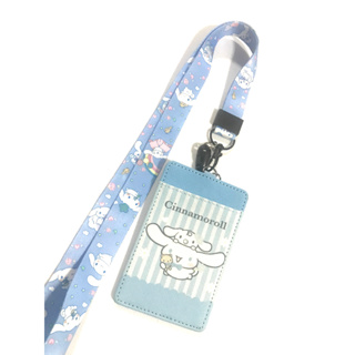 CINNAMOROLL SK สายคล้องคอ สายคล้องบัตร ที่ใส่บัตร ซองใส่บัตร พร้อมสายคล้องคอ  งานดี สวยงาม สำหรับ บัตร 6x8 cm    8118