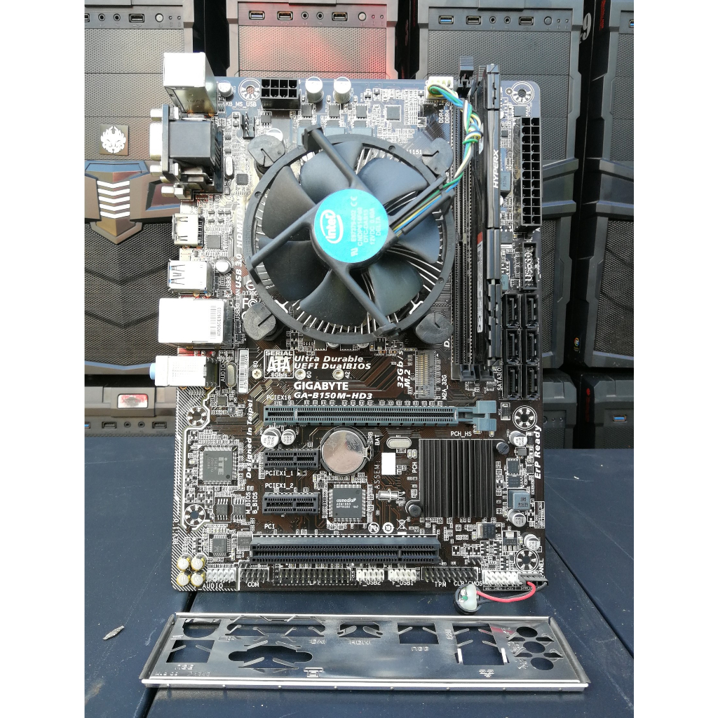 CORE I3-6100 (3.7 GHz 2คอร์4เทรด) +GA-B150M-HD3(M.2/HDMI)