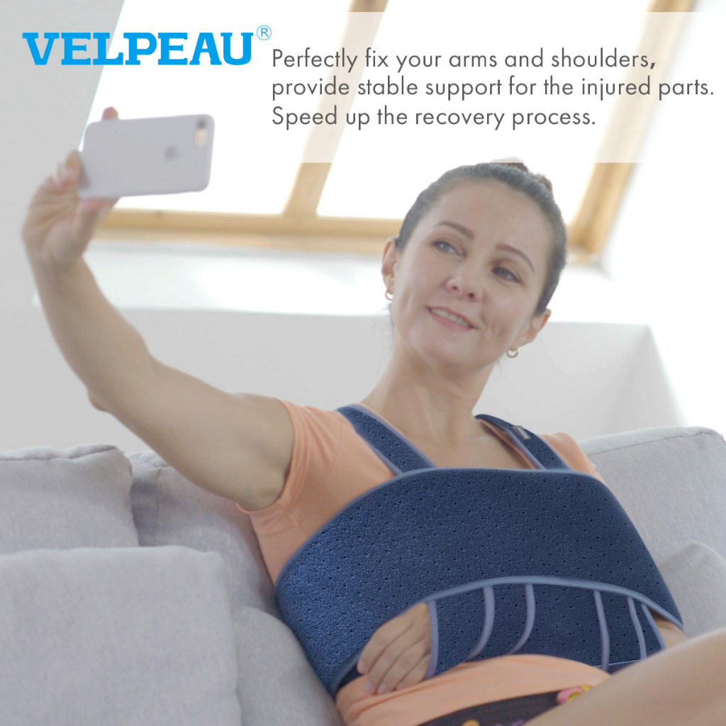 VELPEAU Arm Sling Shoulder Immobilizer Rotator Cuff Support Brace ...