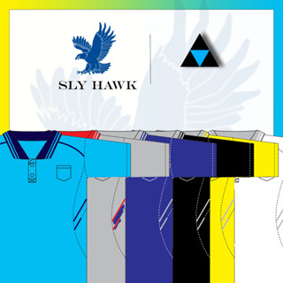 เสื้อโปโลชาย เสื้อคอปกแขนสั้น เสื้อโปโลสีพื้น FLY HAWK FLYHAWK รุ่น A370 ของแท้ 100%