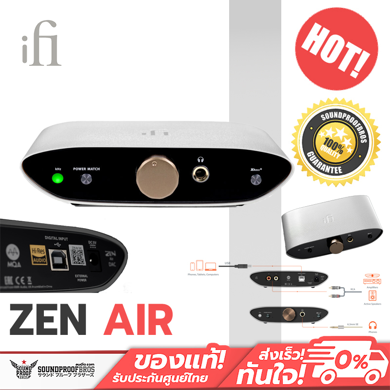 iFi ZEN Air DAC Max the audio quality from your phone, tablet or computer.