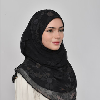 ฮิญาบ BOKITTA รุ่น Chic - ALMAS ASWAD (Black Diamond) -  Instant hijab