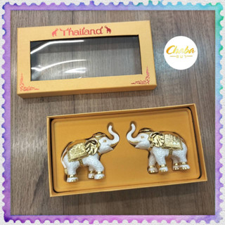 🐘🐘ช้างคู่ โมเดลช้าง ช้างโมเดล Elephant thailand Souvenir in smile land ของฝากจากไทย 🐘🐘