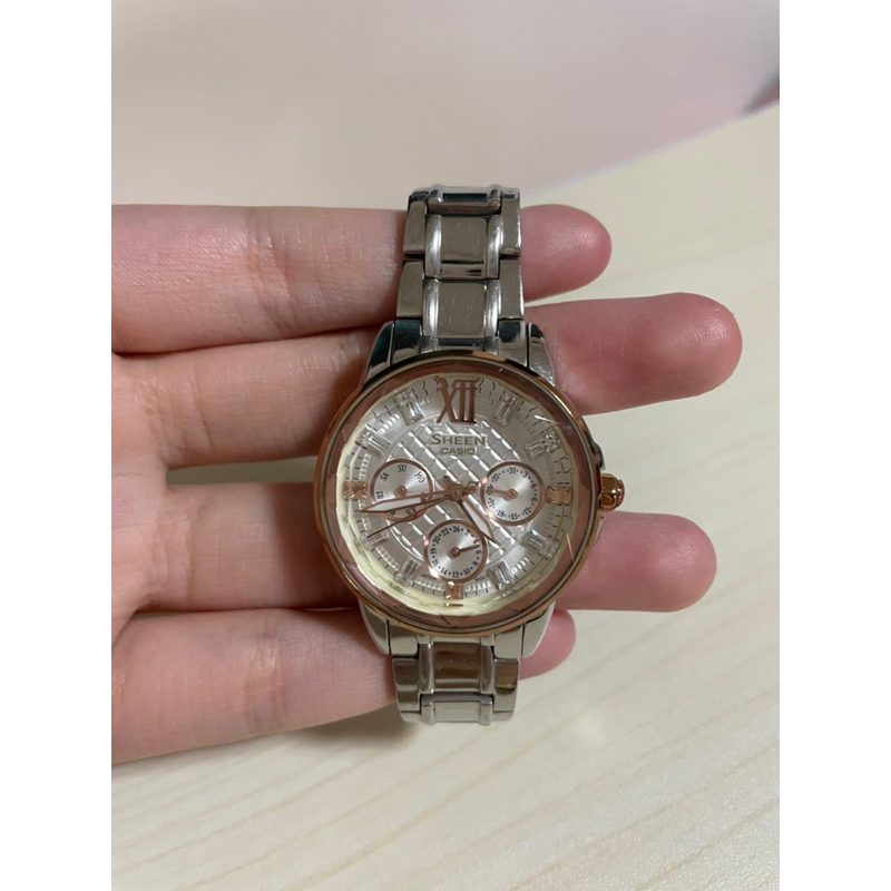 นาฬิกา Casio Sheen 4หน้าปัดสีrosegold