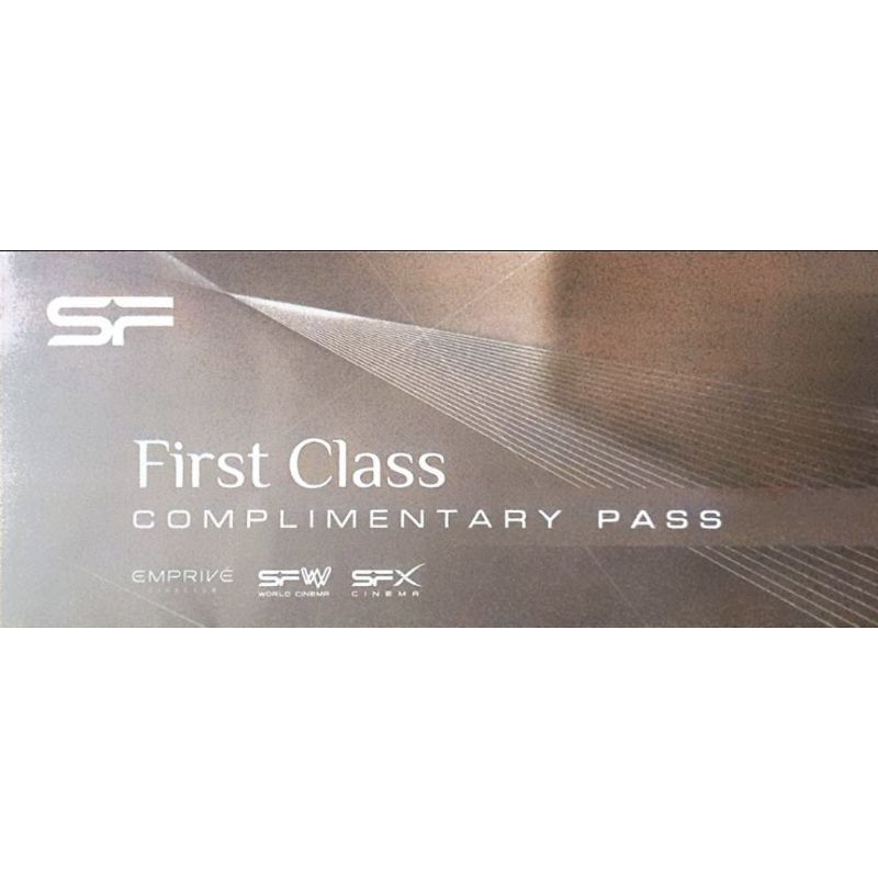 ตั๋วหนัง เฟิร์สคลาส SF First Class /The bed หมดอายุ 30/06/2567