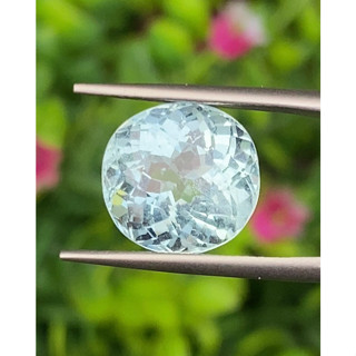 พลอย อความารีน Aquamarine 6.93 กะรัต (Cts.) พลอยแท้ อัญมณีมงคลประจําวันเกิด เครื่องประดับพลอย