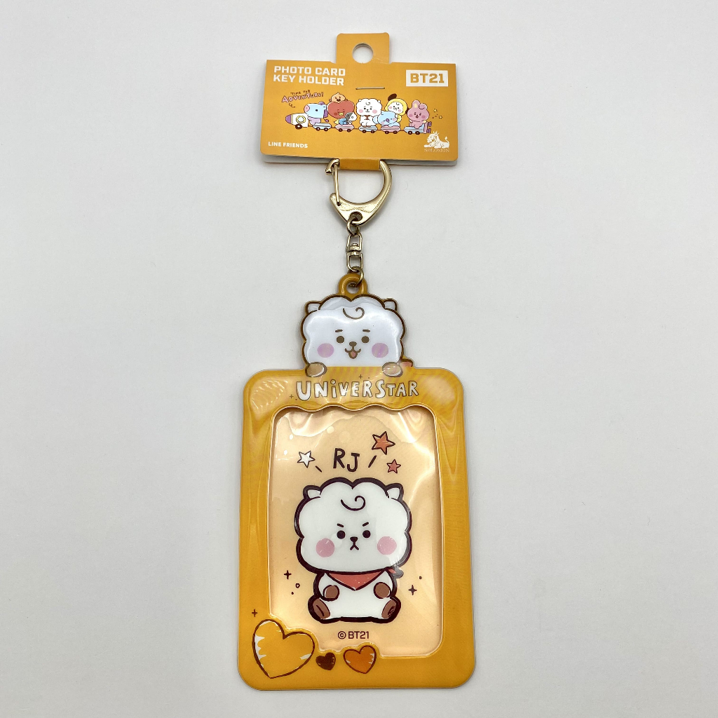 RJ BT21 Jin BTS จิน กระเป๋าใส่บัตร Photo Card Key Holder Universtar ที่ใส่บัตร BTS Line Friends ของส