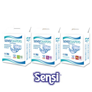 ถูกสุด!!! ผ้าอ้อมผู้ใหญ่ แบบเทป Sensi (เซ็นซี่) ไซส์ M , L , XL(ห่อละ 8-10 ชิ้น)