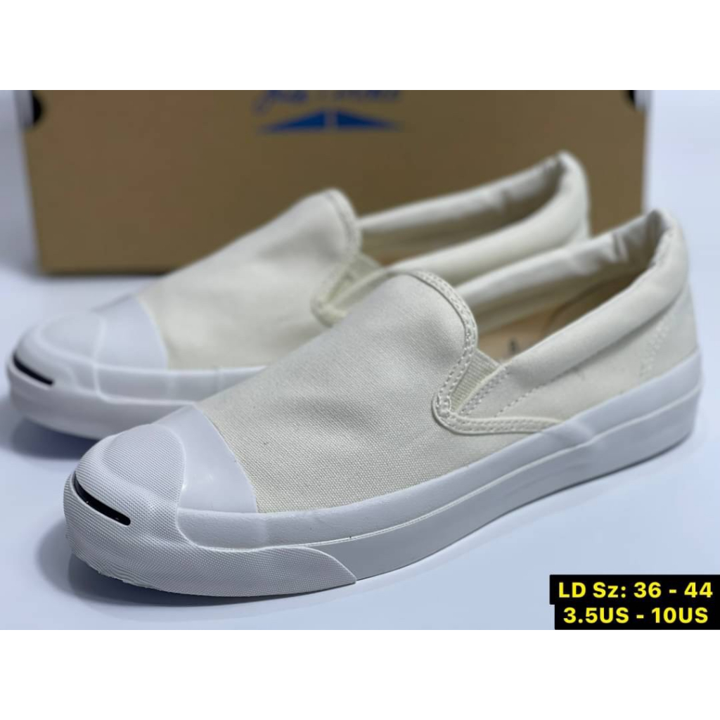 คอนเวิส Jack Slip on มี 6 สี ไซส์ 36-44 พร้อมกล่องครบเซท รองเท้าแบบผ้าใบสวม G25A012