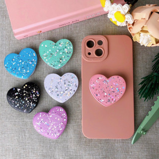 Griptok Glitter หัวใจ popsocket การ์ตูนติดหลังมือถือ ที่ติดโทรศัพท์ กริ๊บต็อก ของชำรวย