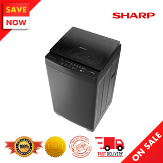 ⚡️ Best Sale ⚡️ SHARP เครื่องซักผ้าฝาบน 10 กก. รุ่น ES-W10N-GY