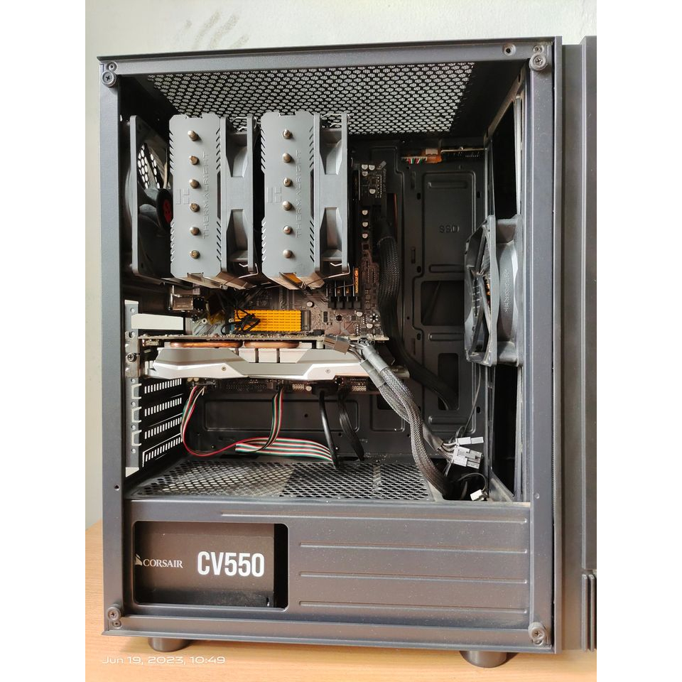 (แถมฟรี RX-470 8G) คอมมือสอง Ryzen9 5950X / DDR4 64GB / M.2 512GB / GIGABYTE B450M / GTX-1060 3G / P