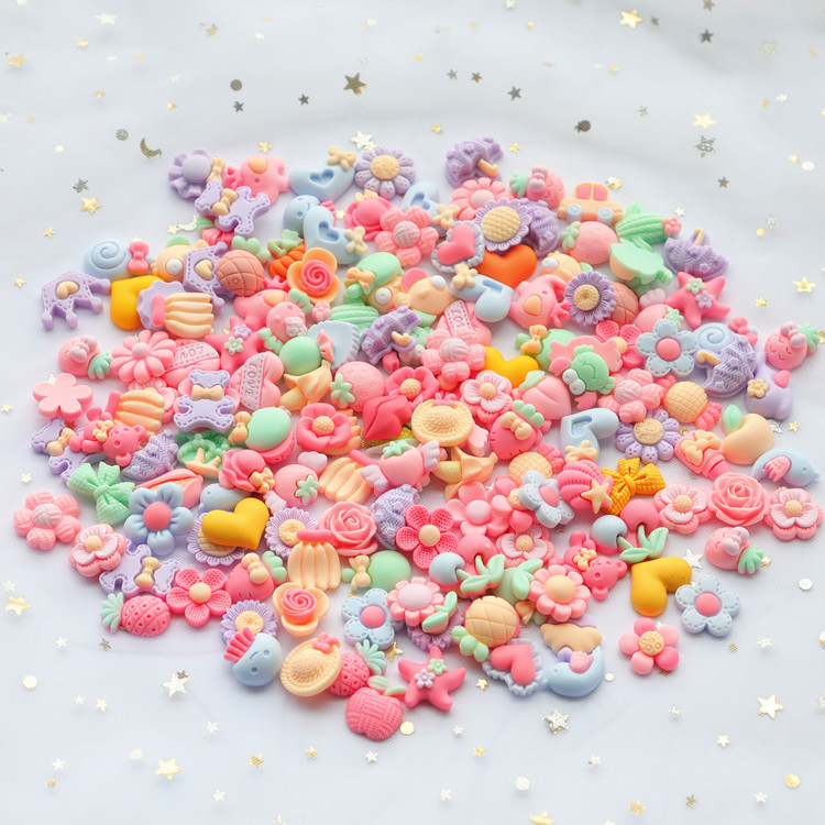 ตุ๊กตาเรซิ่น การ์ตูน 3D อุปกรณ์DIY ชุด 100ชิ้น