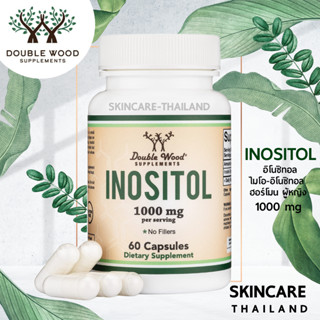 Inositol Double Wood 1,000 mg. 60 Capsules 📌 exp. 09/2024 📌 ช่วยปรับสมดุลฮอร์โมนเพศหญิง ส่งเสริมการตกไข่