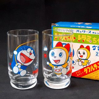 แก้วโดเรม่อน Doraemon งานเก่าหน้าสะสมของแท้ งานคาร์แรคเตอร์สไตล์ญี่ปุ่น 🎏🎌