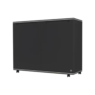 ตู้รองเท้าสำเร็จ4ช่อง เคริฟ์-เกรย์ พร้อมล้อ ขนาด 90x34x70.2
