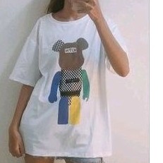 23 เสื้อยืด หมีแบทริค เสื้อยืด oversize💕มือ1💞อก40+
