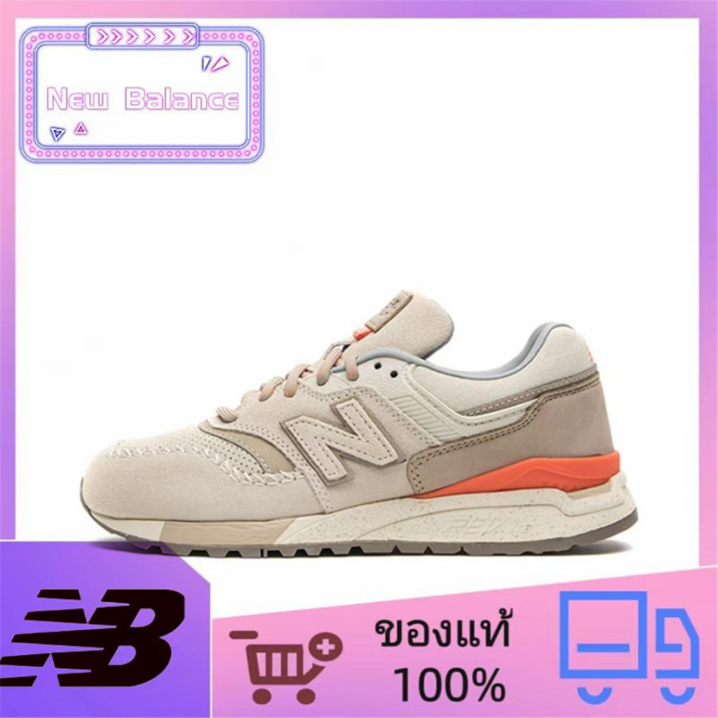 ของแท้ 100% New Balance NB 997 all-match breathable non-slip low top running shoes women's beige