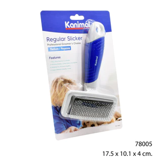 Kanimal Slicker Brush แปรงสลิคเกอร์ หวีขนสุนัข แปรงแมว หวีสางขน (มีหมุด) มีให้เลือก 3 ขนาด