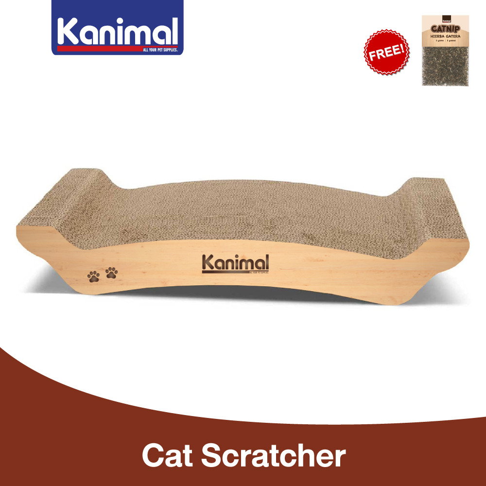 [CS-1050] Kanimal Cat Toy ของเล่นลับเล็บ รุ่น Great Bench สำหรับแมวทุกวัย Size L 55x28x9 ซม. แถมฟรี! Catnip กัญชาแมว