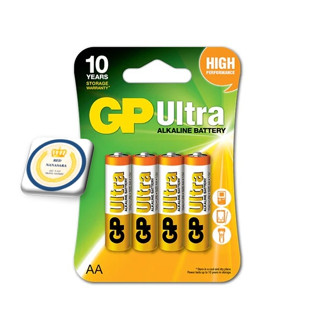 GP AA alkaline battery ถ่านอัลคาไลน์ ถ่านaaa 2a แพ็ค 4 ก้อน รุ่นGPB-15AU-2U4