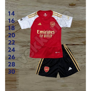 ชุดกีฬาเด็กทีม อาร์เซนอล ชุดสโมสร (เสื้อพร้อมกางเกง) ขนาดเด็ก 2ปี/12ปี