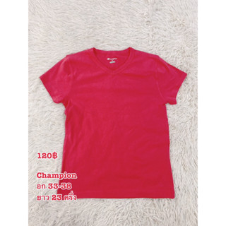 Champion เสื้อยืดสีบานเย็น