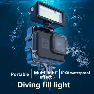 PULUZ 40 LEDs 40m Diving Waterproof Fill Light Camera Video Photo Studio Light ไฟดำน้ำ ลึก 40 เมตร จำนวนไฟ 40 ดวง ปรับโห