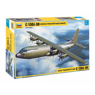 พลาสติก โมเดล ประกอบ ZVEZDA สเกล 1/72 Heavy transport plane C-130J-30 (7324)