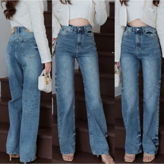 JH2432#S-XL#Jeanshouse#ยีนส์ขากระบอก