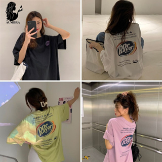 เสื้อยืดคอกลม👕 แขนกว้าง สีพื้นสกรีนลาย มี 4 สี 👕สินค้าพร้อมส่ง TS782