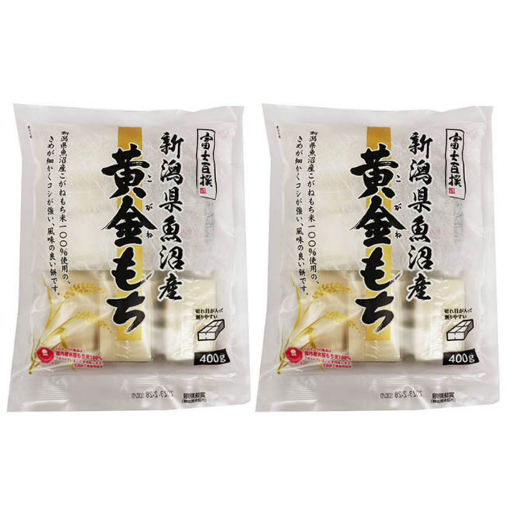 FUJI PB เค้กแป้งข้าวเหนียว ฟูจิ พีบี โคกาเนะ โมจิ ทำจากข้าวเหนียวที่ปลูกในอุโอนูมะ นิอิกาตะ ประเทศญี