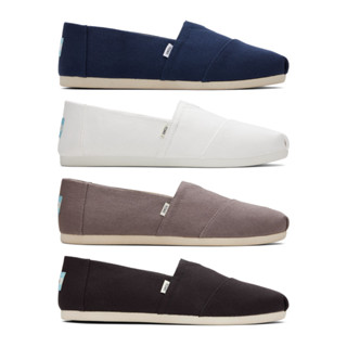 TOMS รองเท้าลำลองผู้ชาย สลิปออน รุ่น Alpargata Recycled Cotton Canvas (C) รองเท้าลิขสิทธิ์แท้