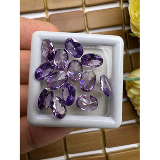 cz Amethyst 7x5mm 10 pieces