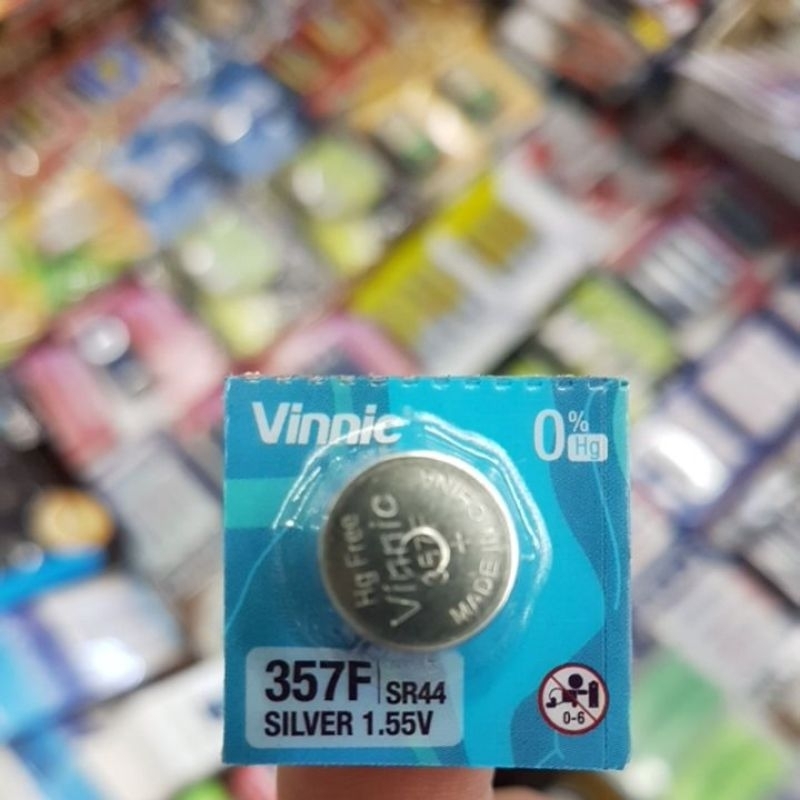 (1ก้อน) ถ่านกระดุม Panasonic SR44, 357 หรือ Renata SR44 1.55V จำนวน 1ก้อน ของใหม่ ของแท้