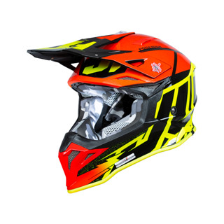 JUST1 J39 POSEIDON FLUO YELLOW RED BLACK MATT