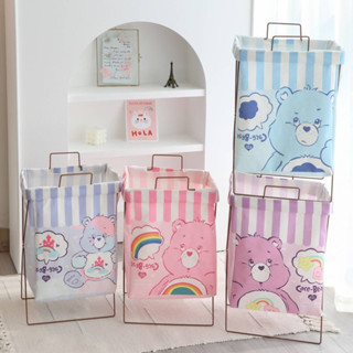 ตะกร้าใส่ของเอนกประสงค์ Care Bears sario มาใหม่ พร้อมโครงขาตั้งแบบมีที่หิ้ว พับเก็บได้