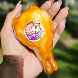 Dogfin (ด็อกฟิน) น่องไก่เคลือบเวเฟอร์ รสเนื้อ/ไก่/ตับ ขนมสำหรับสุนัขทุกสายพันธุ์