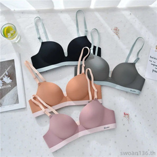 จัดส่งทันที🌈บราปีกนกดันทรง บราไร้โครง Soft Bra เวอร์ชั่นเกาหลีใหม่ของชุดชั้นในไร้รอยต่อ