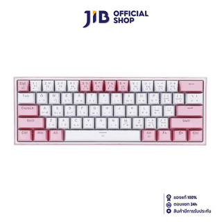 KEYBOARD (คีย์บอร์ด) REDRAGON K617 FIZZ (WHITE &amp; PINK) (RED SWITCH - RGB LED - EN/TH)