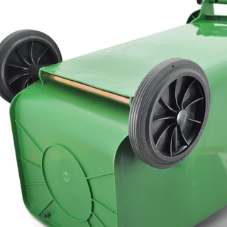 ถังขยะพลาสติกเกรดA (มีล้อทุกไซต์) ขนาด100-260L Wheelie bin ฝาเรียบ ถังขยะเทศบาล กทม. อ่านรายละเอียด