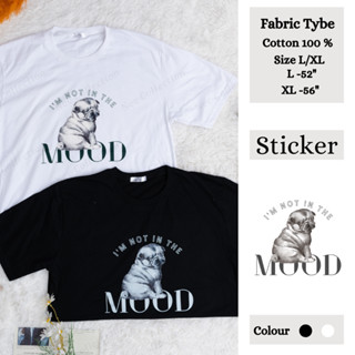 Mood Dog t-shirt (อก 52-56”) เสื้อยืดผ้าคอตตอน 100% Plus size