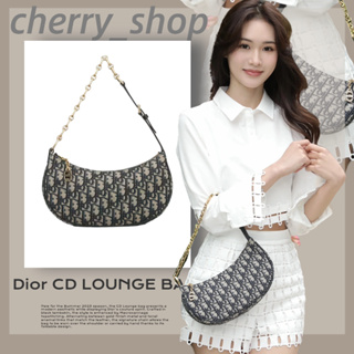 💯ดิออร์ 🍒 Dior CD LOUNGE handbags กระเป๋าใต้วงแขนใหม่🍒 กระเป๋าถือ/สะพาย