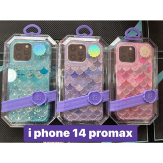 KINGXBAR เคสซีรีส์นางเงือกสำหรับ iPhone 14 Pro 14 Pro Max เคส3D เกล็ดปลาเคส IML ป้องกันการตกกระแทกฝาครอบป้องกัน