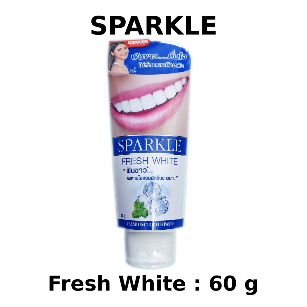 Exp 16 / 05 / 27 ยาสีฟัน SPARKLE : Fresh White 60 g