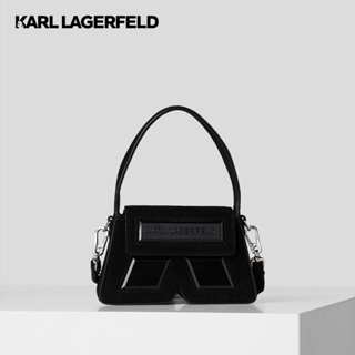 KARL LAGERFELD - ESSENTIAL K NANO BAG BLACK 230W3257 กระเป๋าสะพายข้าง